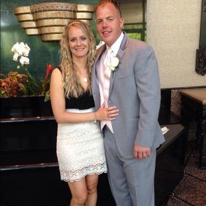 Black and cream dress by Windsor